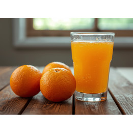 Naranjas para zumo valencianas recién recogidas del árbol en Almazora, Castellón